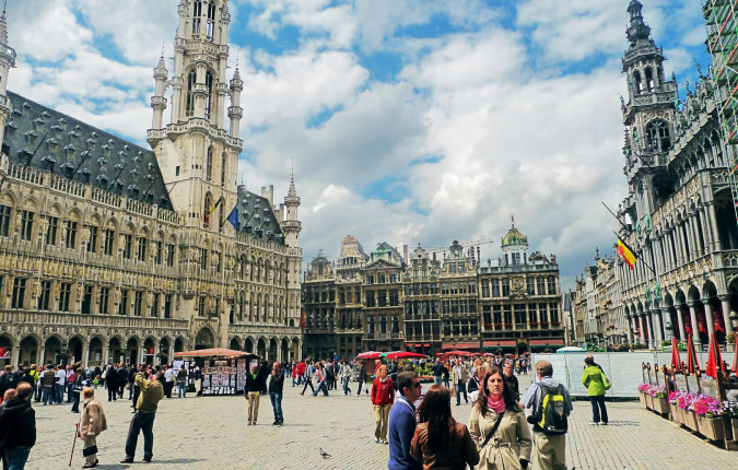 European city skyline